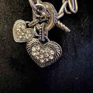 Jewel Kade toggle heart necklace